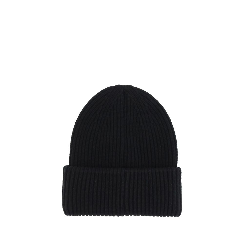 Bonnet Moncler modèle logo gris