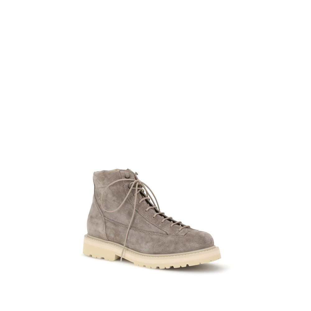 Bottines Brunello Cucinelli en cuir taupe