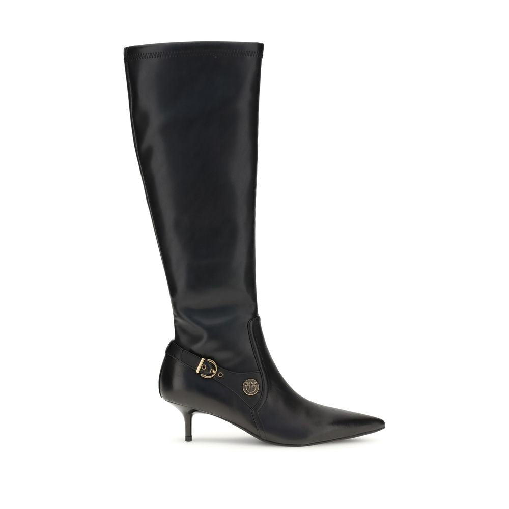 Bottines Pinko en cuir roses