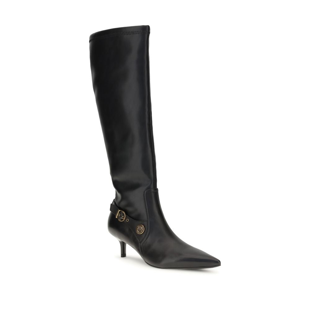 Bottines Pinko en cuir roses
