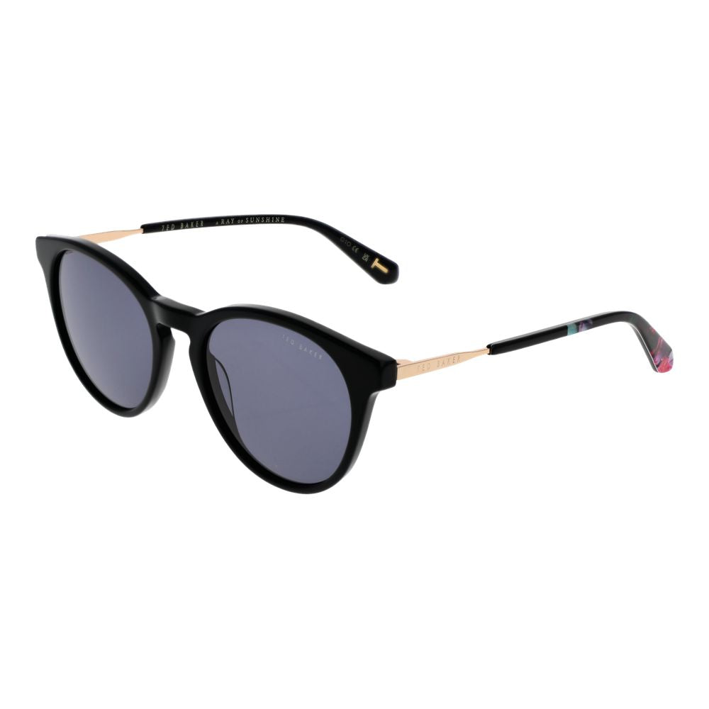 Lunettes de soleil noires rondes