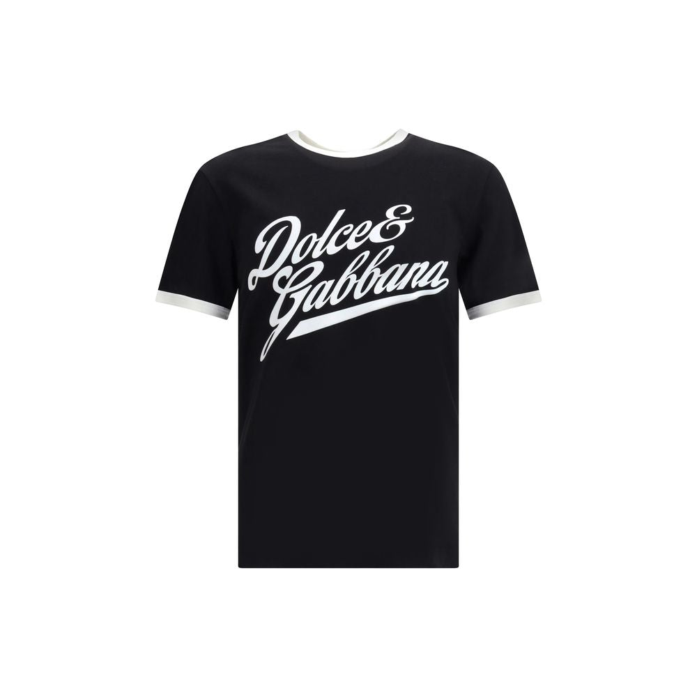 T-shirt Dolce&Gabbana avec motif velours noir