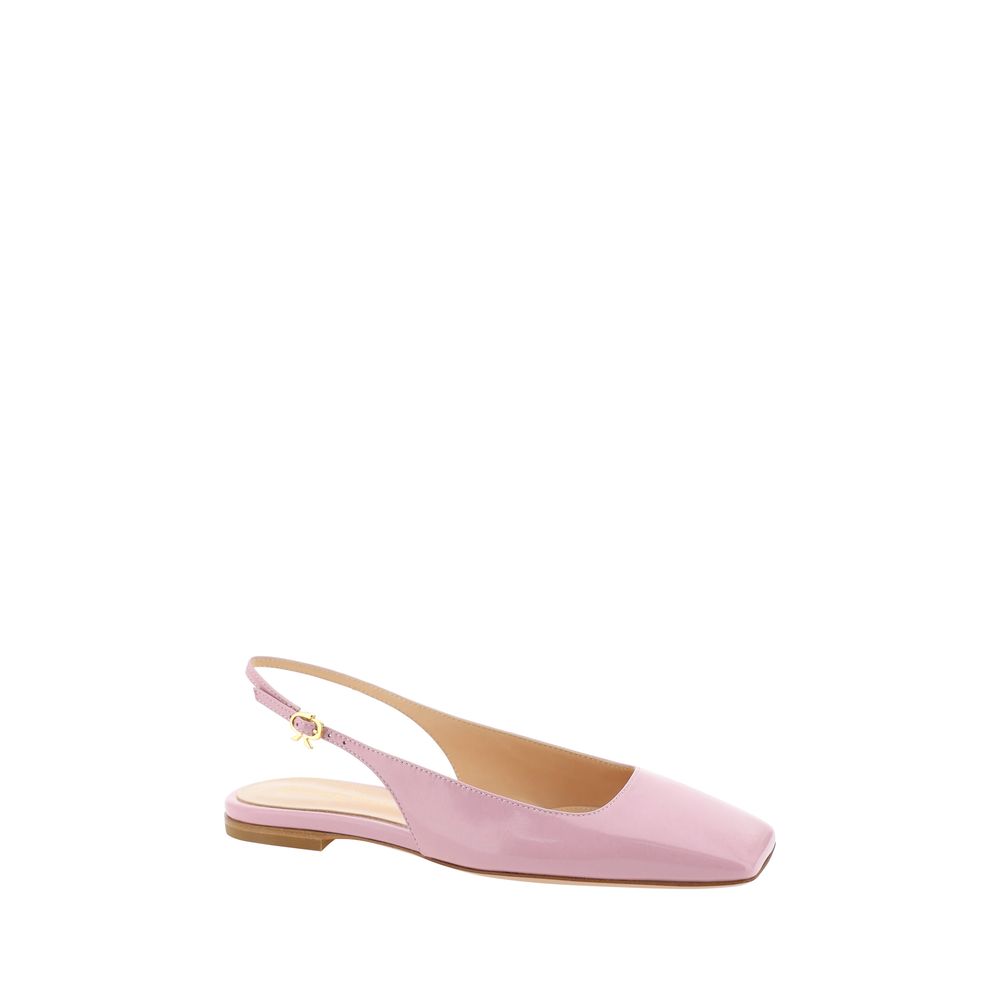 Ballerines Gianvito Rossi à talon noir