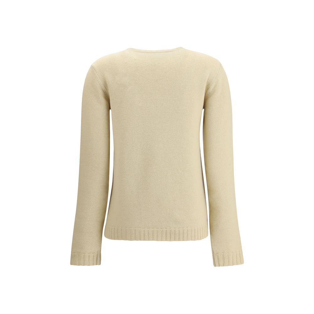 Pull Valentino cœurs brodés gris