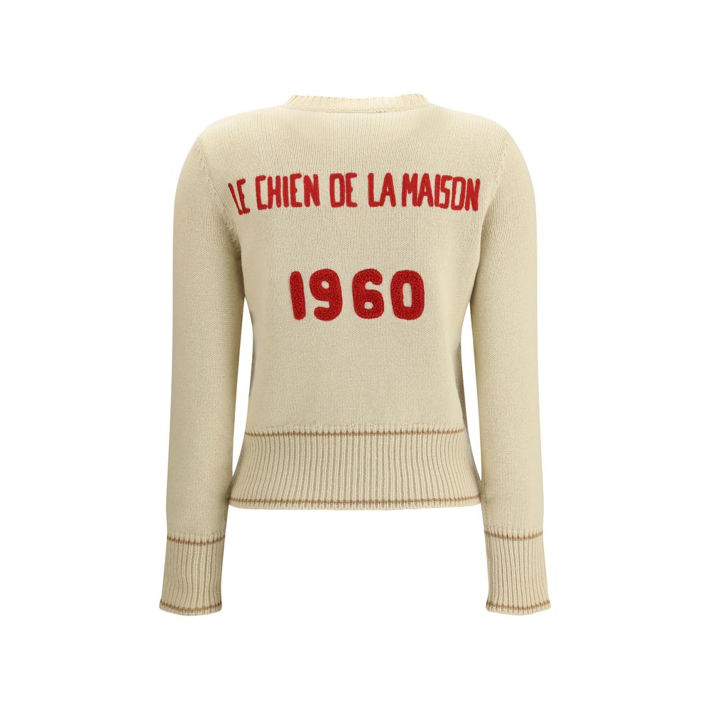 Pull Valentino Le Chien de la Maison vert