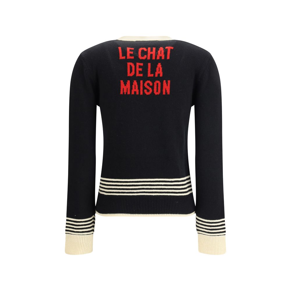 Pull Valentino Le Chat De La Maison gris