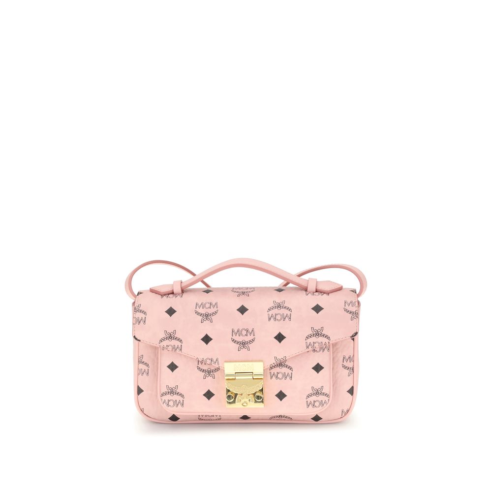 Sac MCM modèle rectangulaire beige