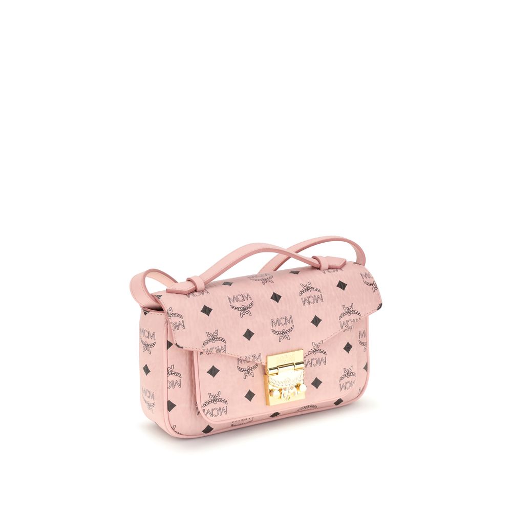 Sac MCM modèle rectangulaire beige