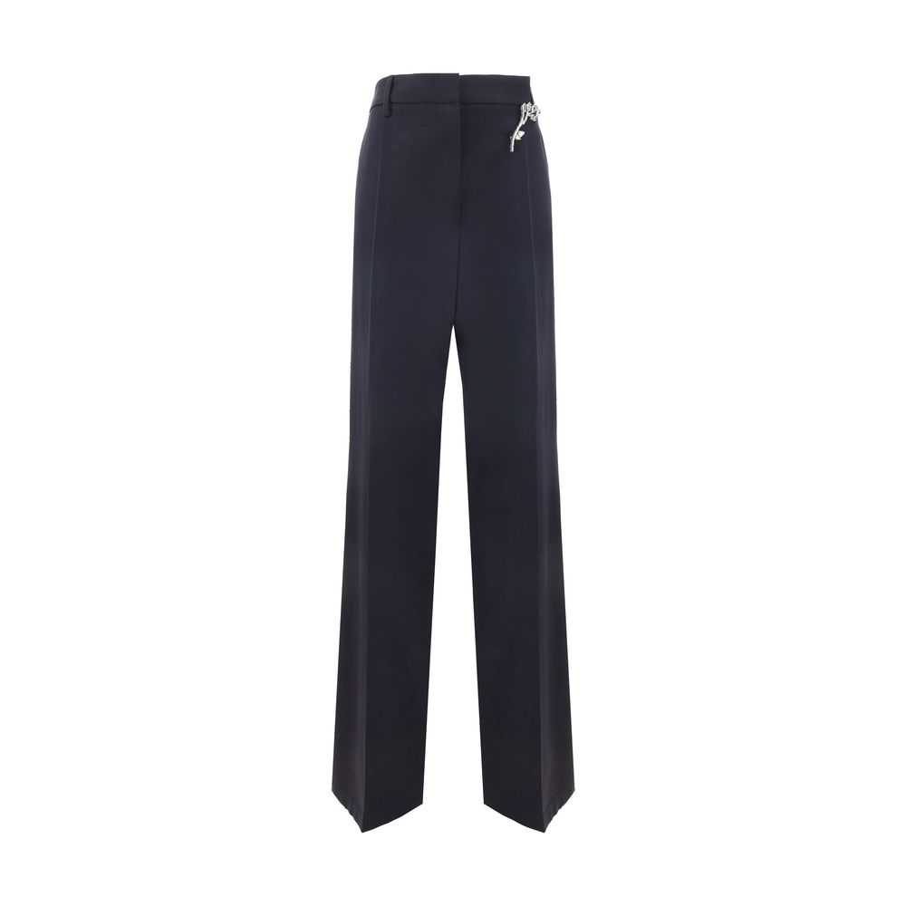 Pantalons Prada avec bijou vert