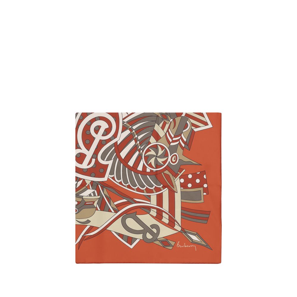 Foulard Burberry Equestrian logo multicolore