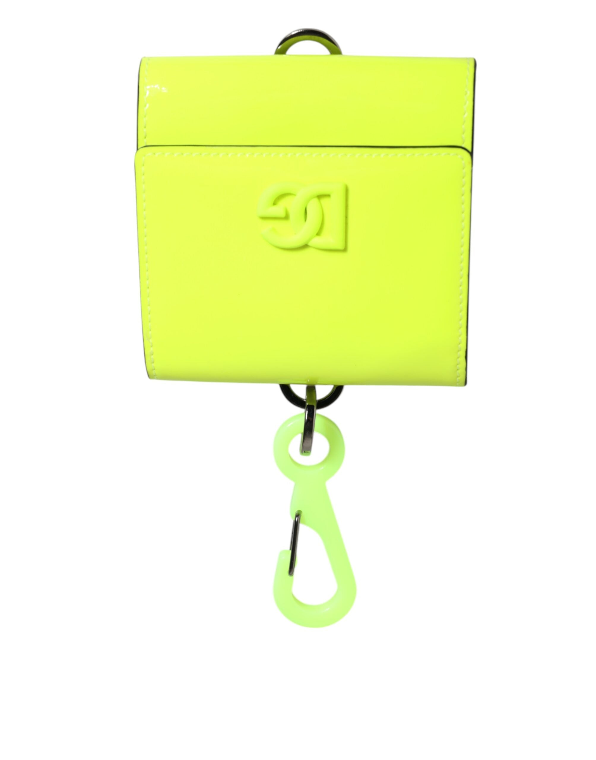 Portefeuille Dolce & Gabbana Bifold jaune vert