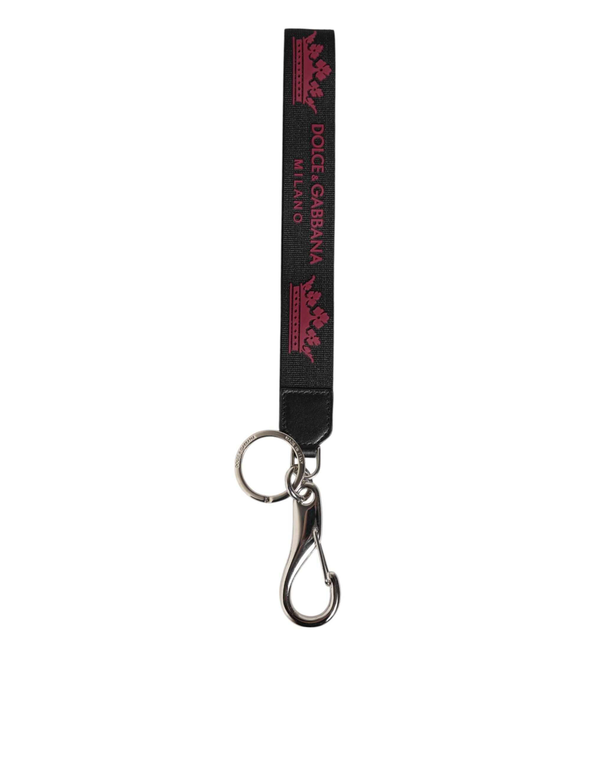 Porte-clés Dolce & Gabbana DG noir bordeaux