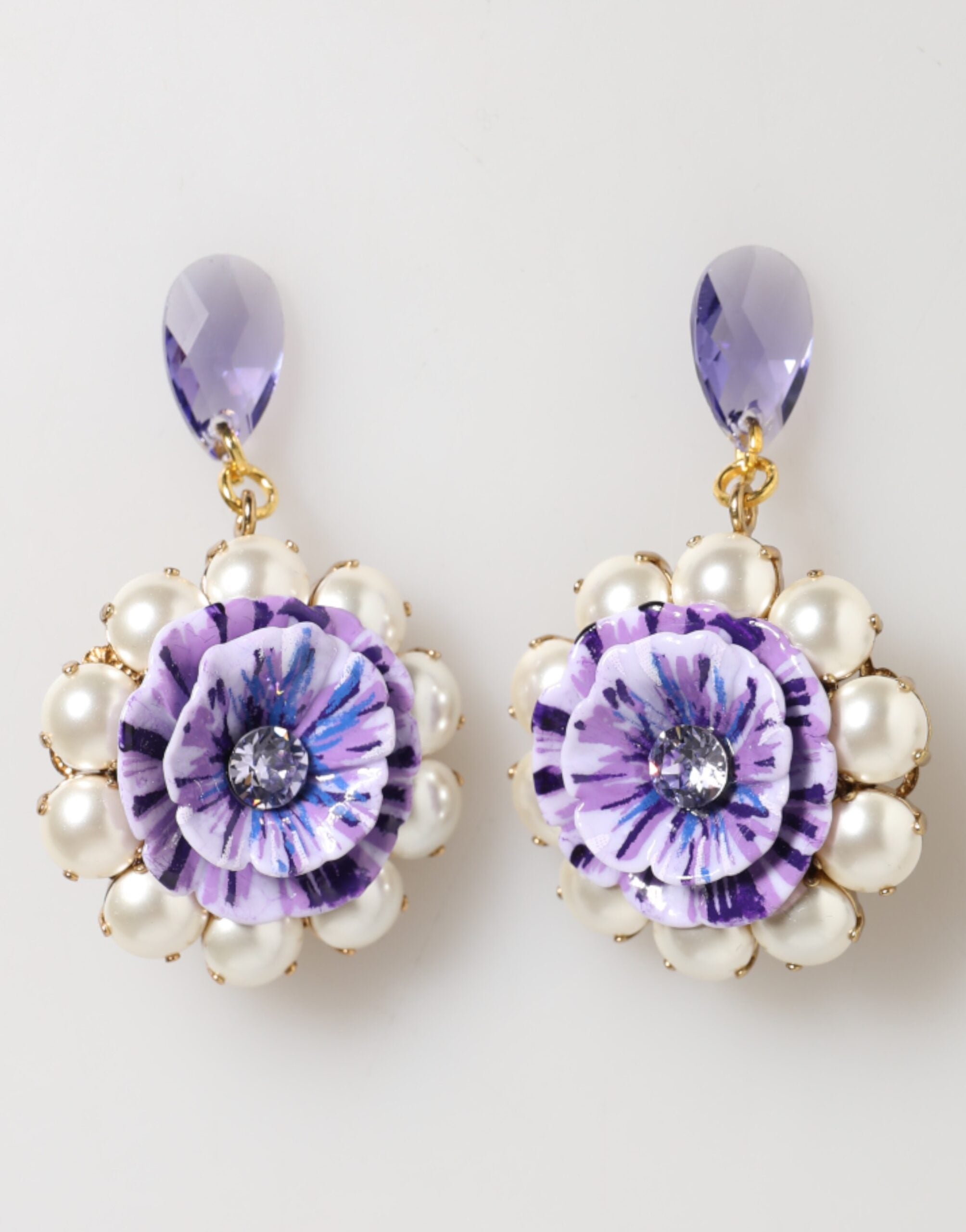 Boucles d'oreilles Dolce & Gabbana violettes