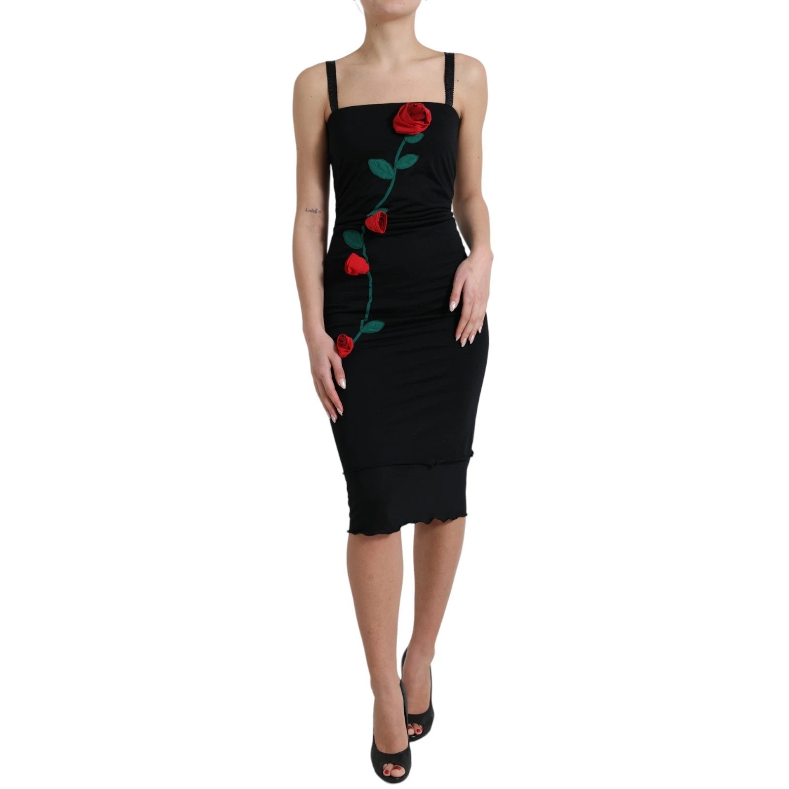 Robe Dolce & Gabbana mi-longue noire