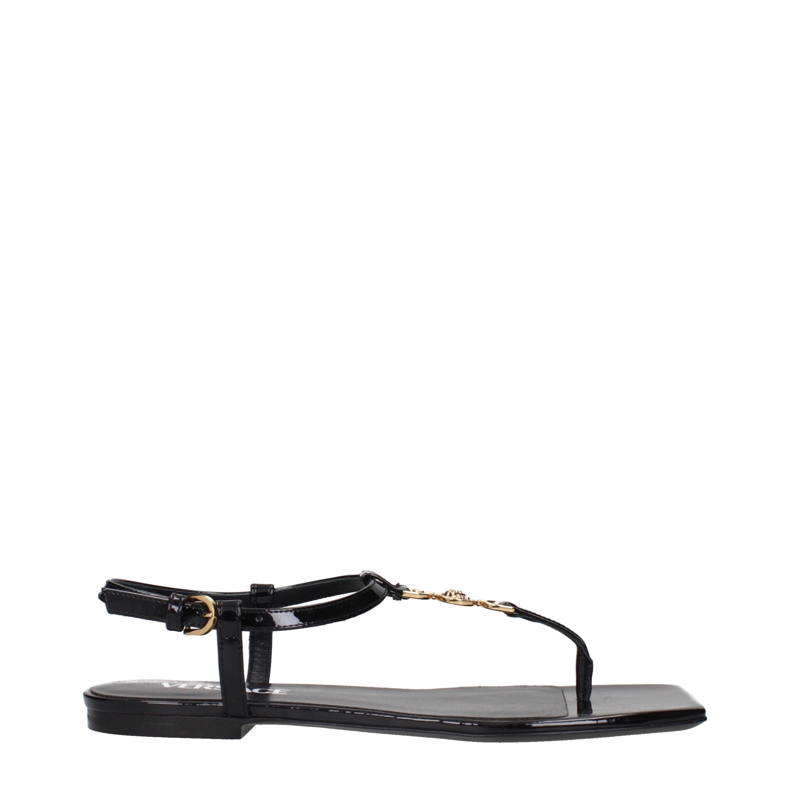 Sandales Versace à boucle noires