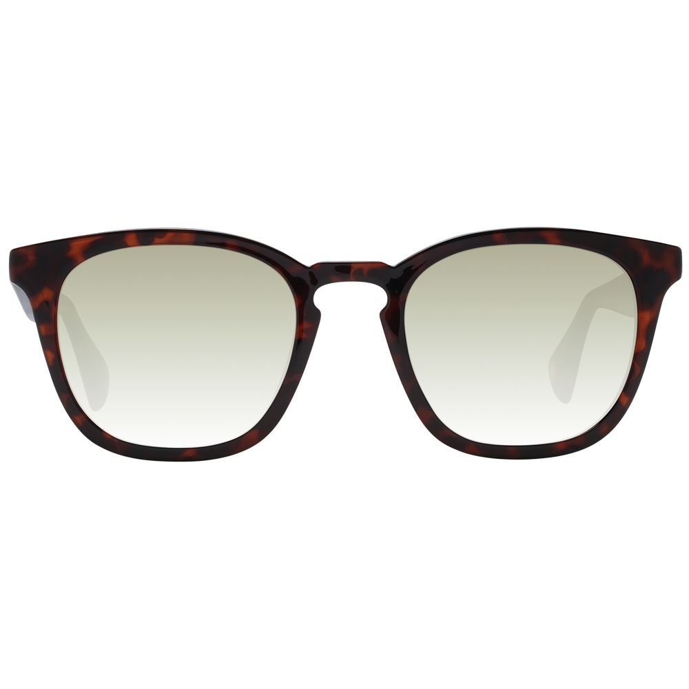 Lunettes de soleil marron vertes
