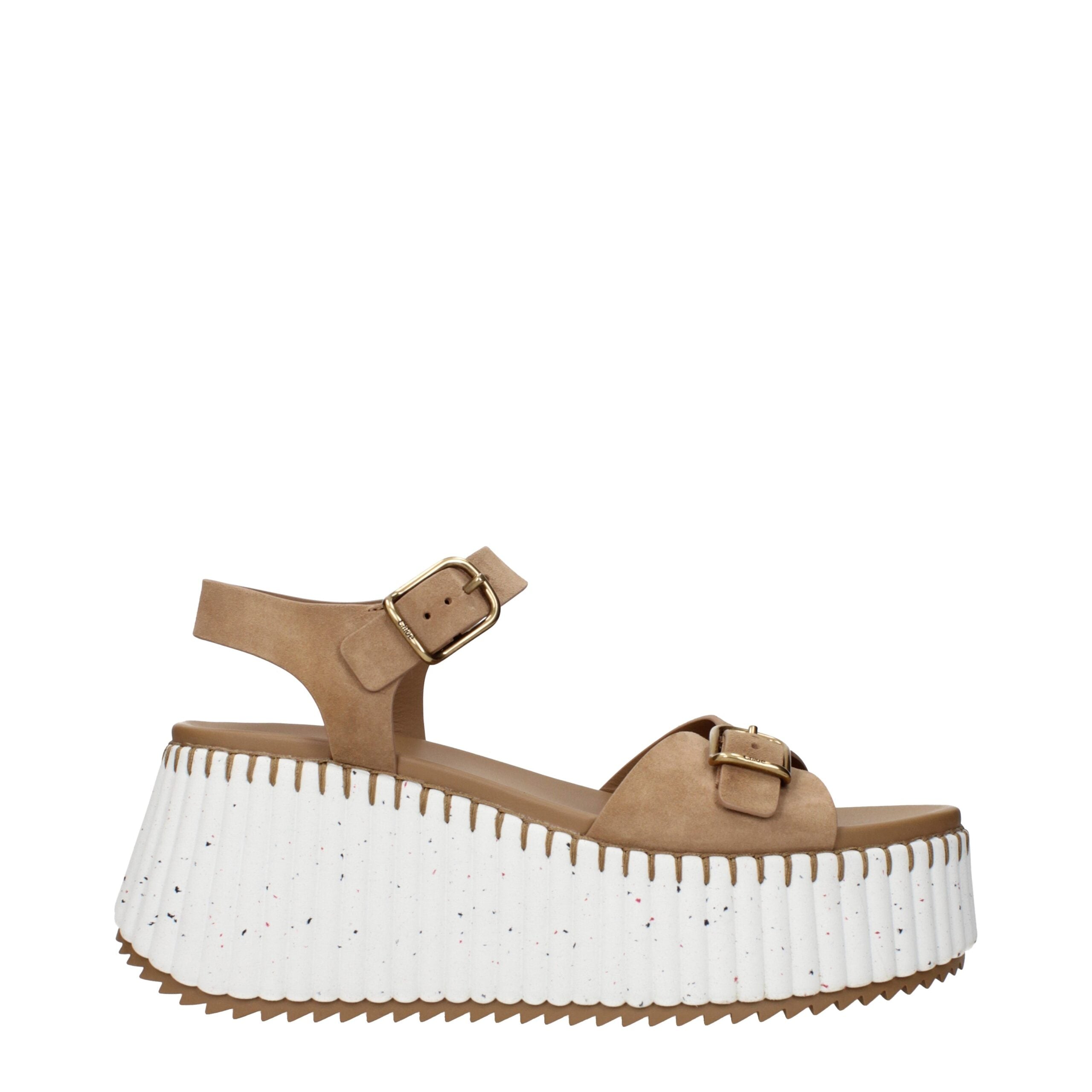 Sandales Chloé Plateformes marron