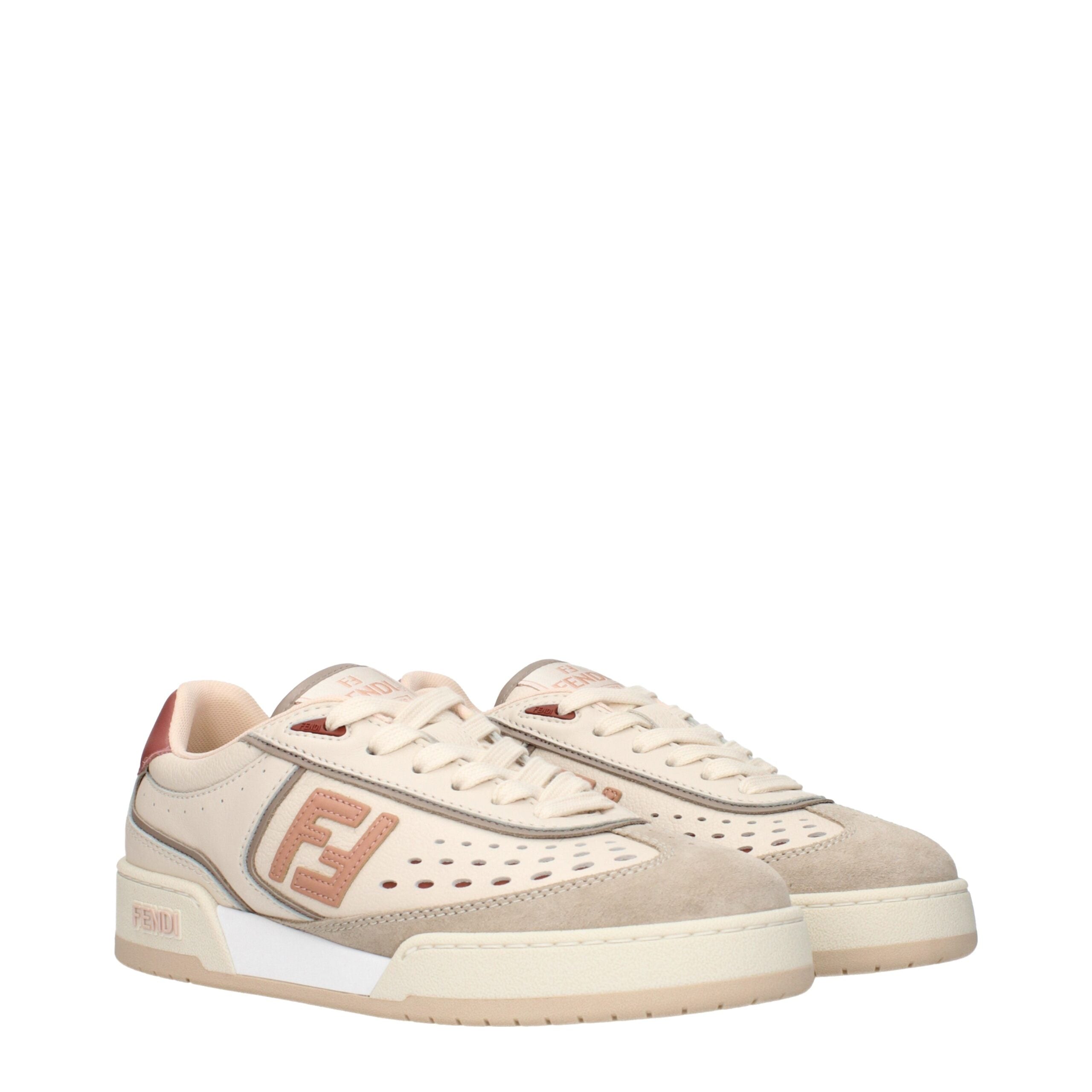Baskets Fendi Basses beiges