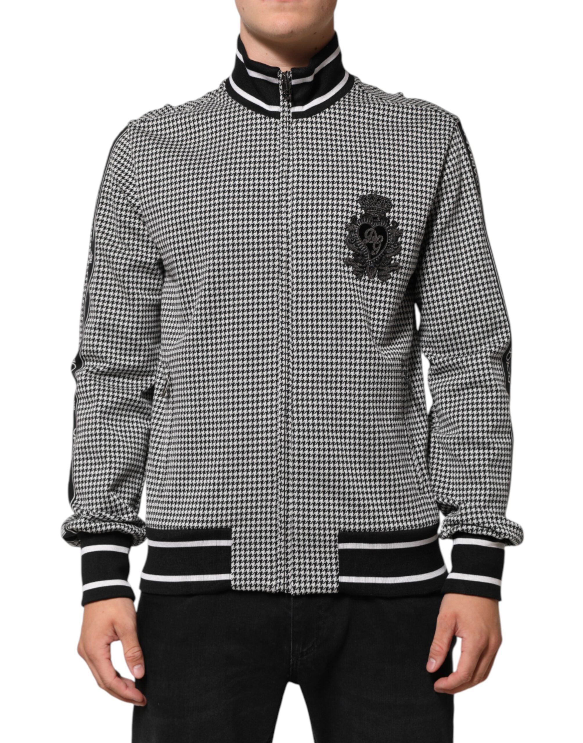 Veste Dolce & Gabbana Jacquard noir et blanc