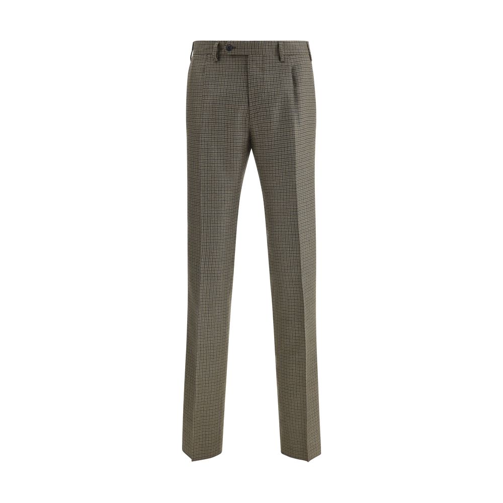 Pantalons Germano houndstooth noirs