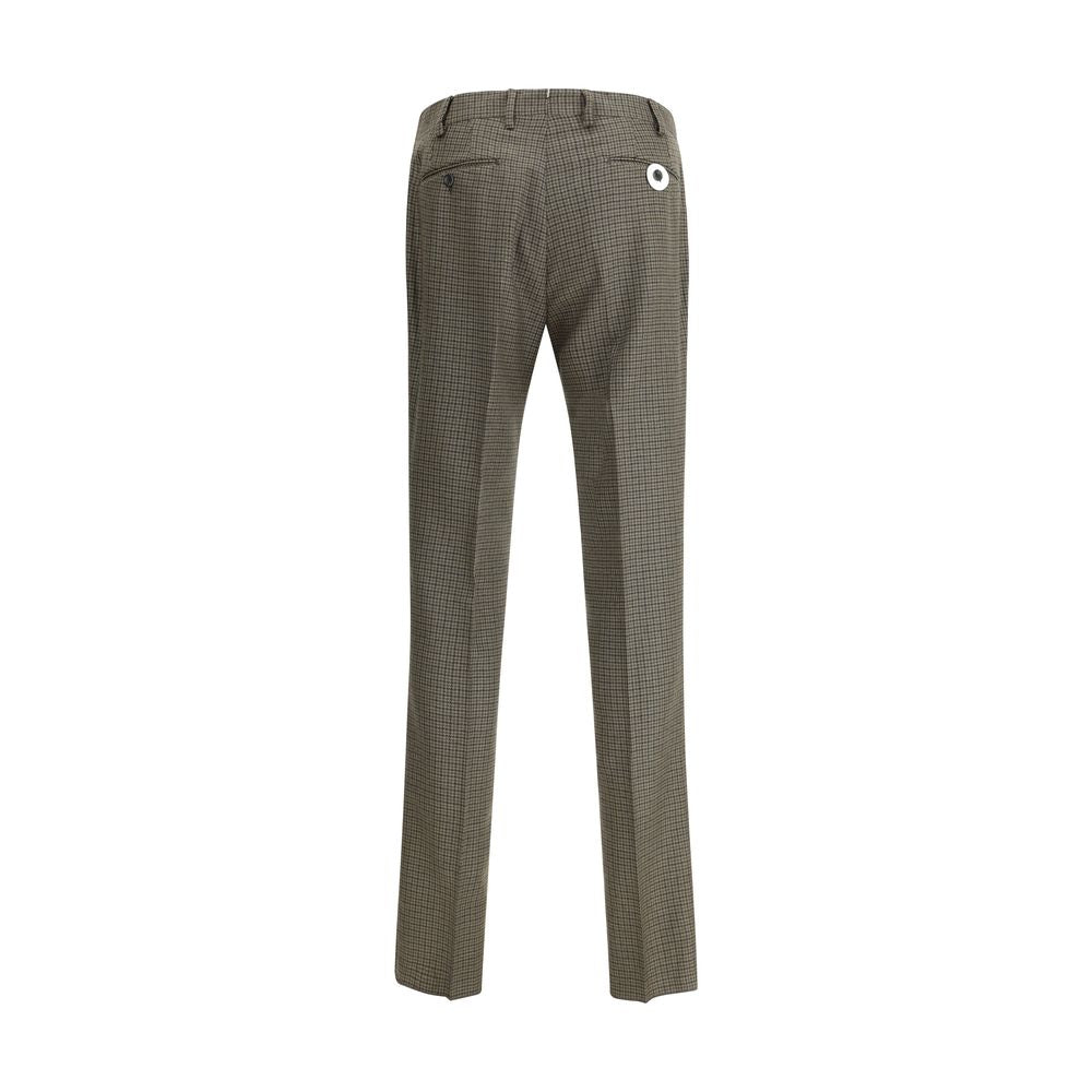 Pantalons Germano houndstooth noirs