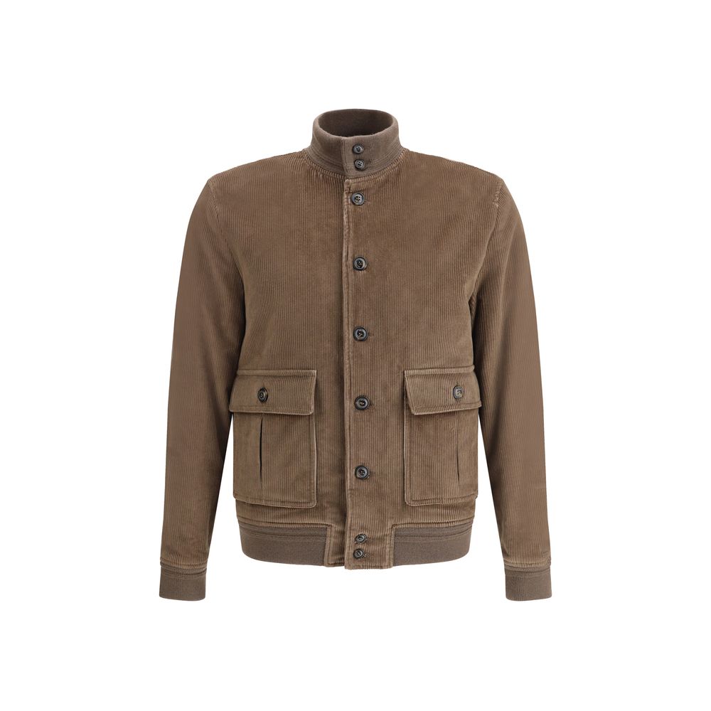 Veste Valstar en corduroy marron
