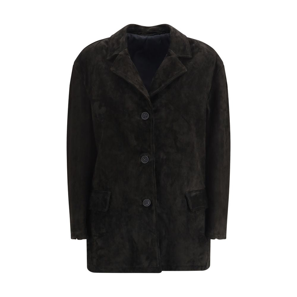 Veste cuir Salvatore Santoro beige