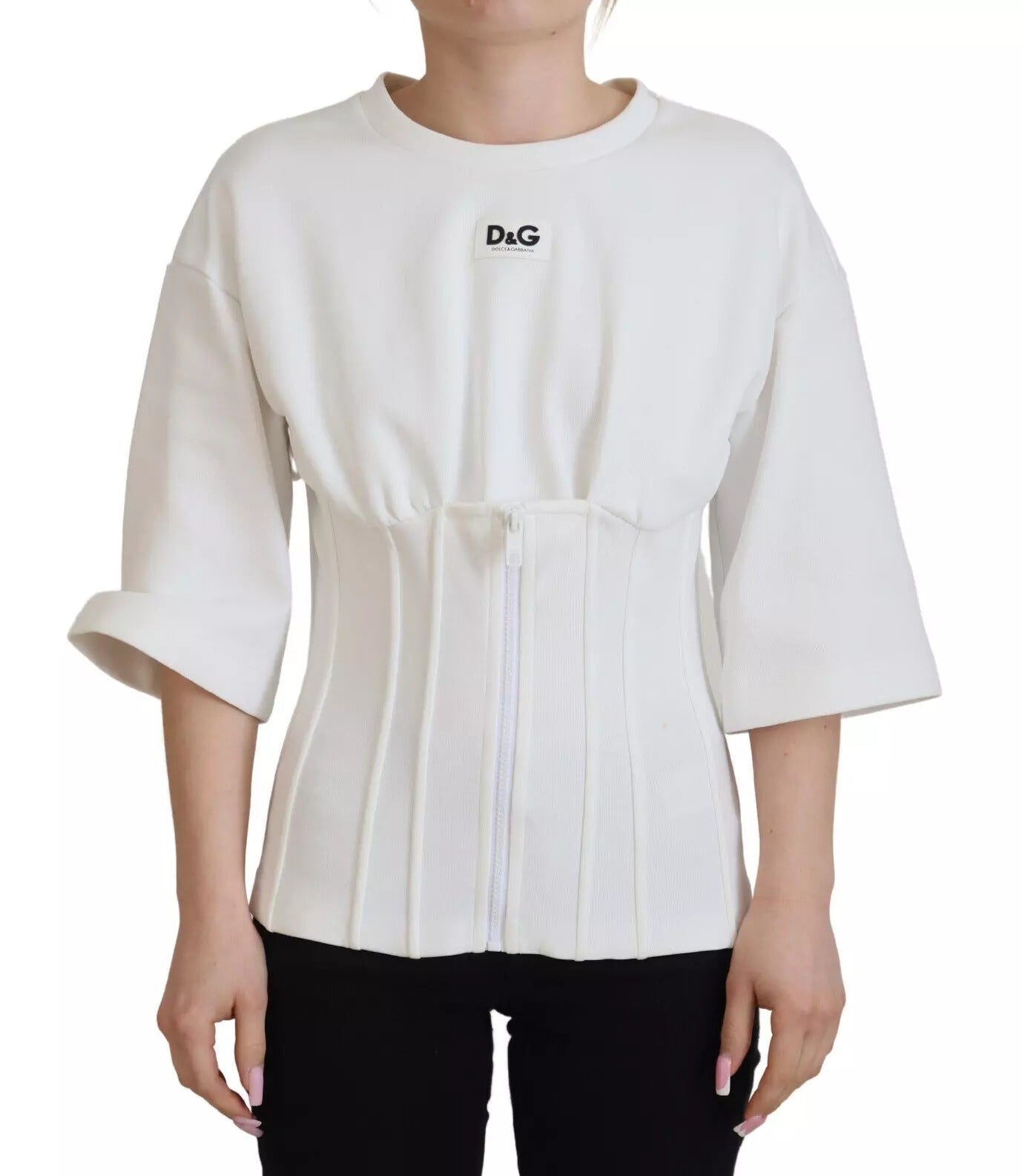 T-shirt corset Dolce & Gabbana blanc