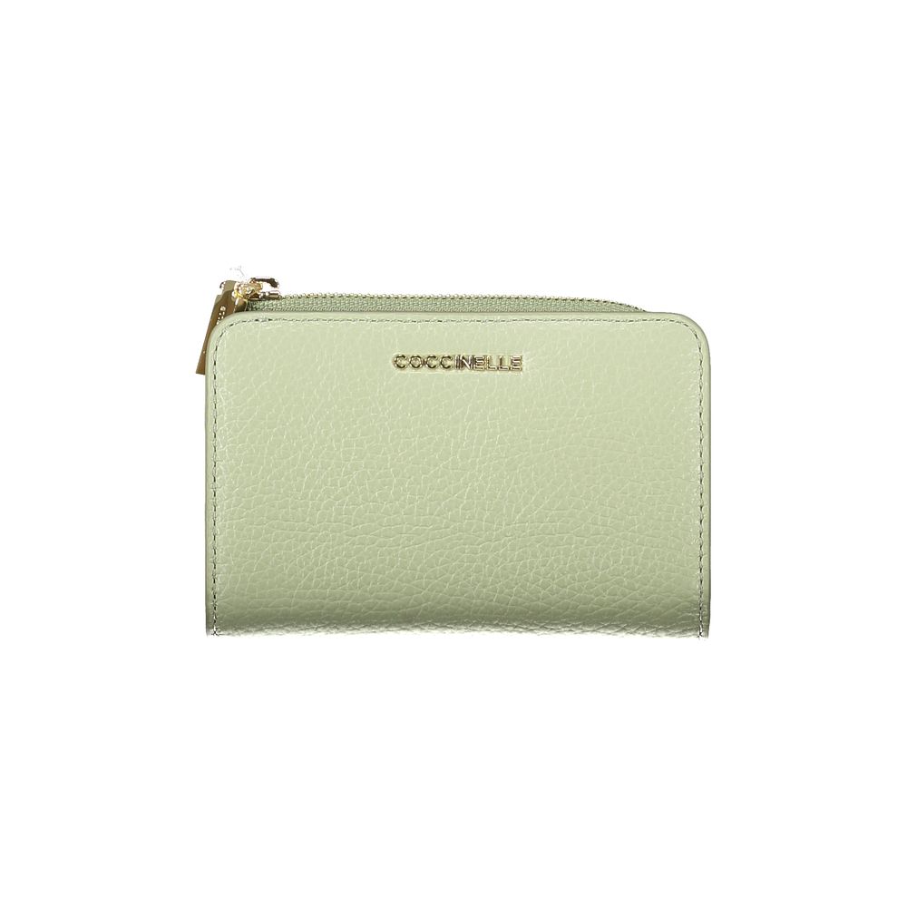 Portefeuille Coccinelle Metallic Soft vert