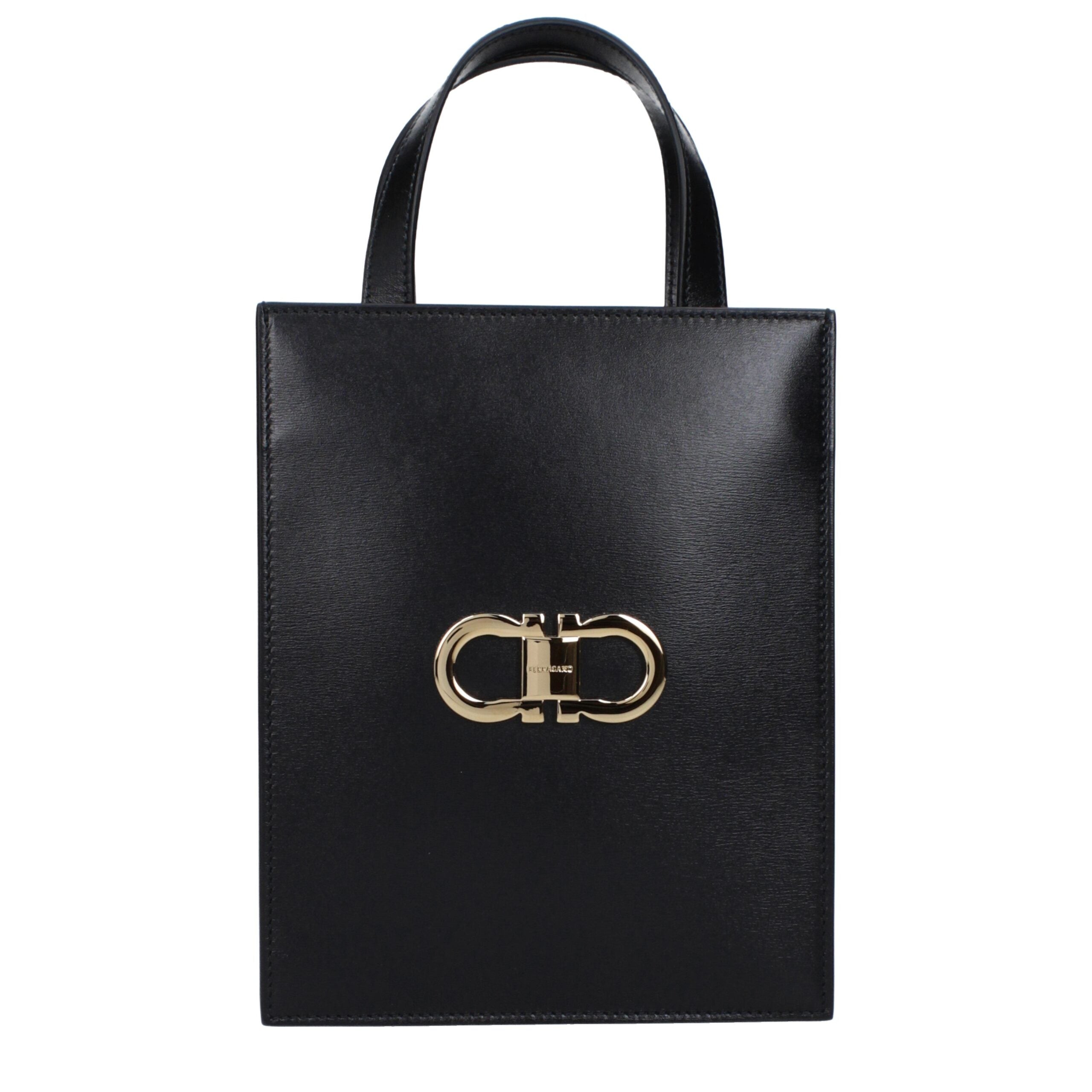 Sac Salvatore Ferragamo cuir noir