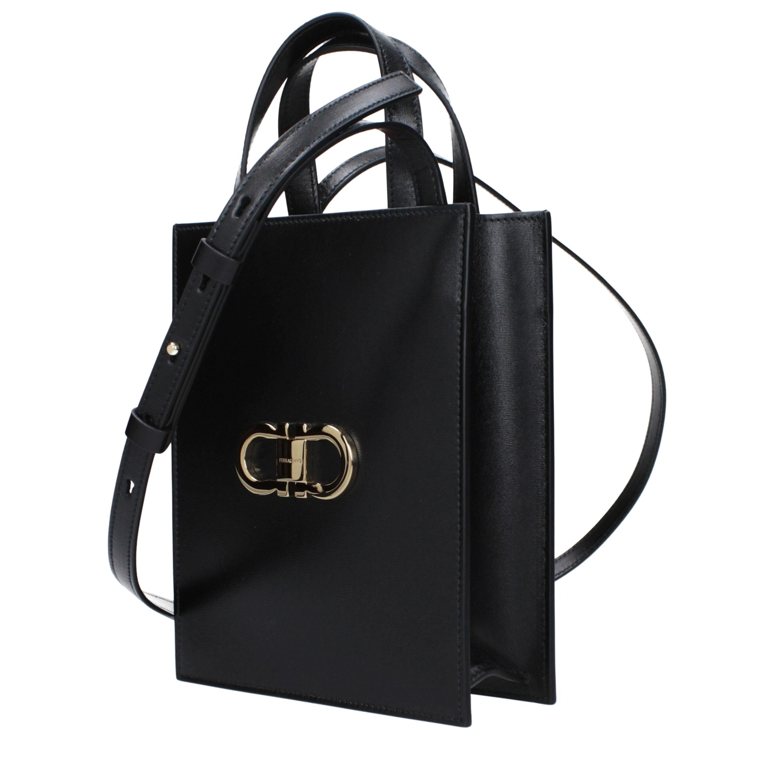 Sac Salvatore Ferragamo cuir noir