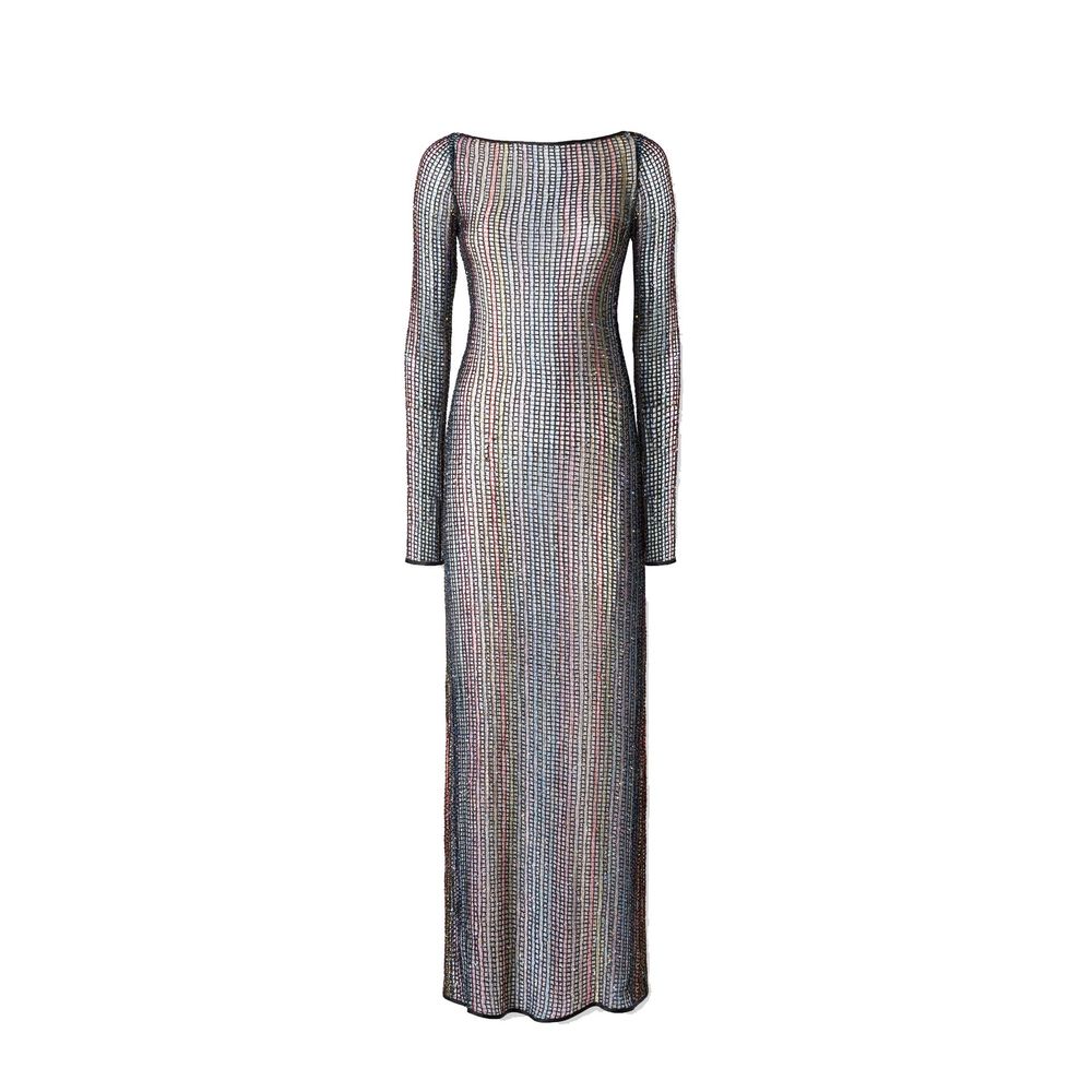 Robe tricotée Marque inconnue midi noire