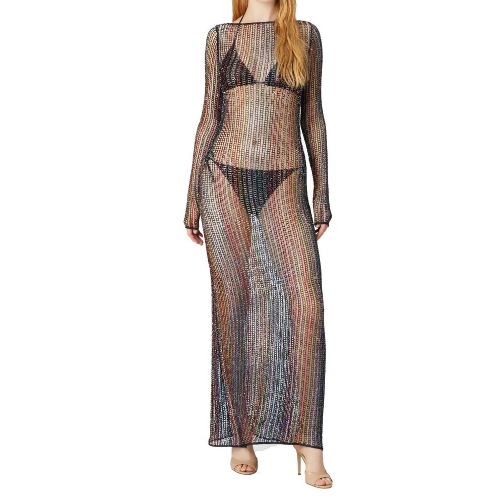Robe tricotée Marque inconnue midi noire