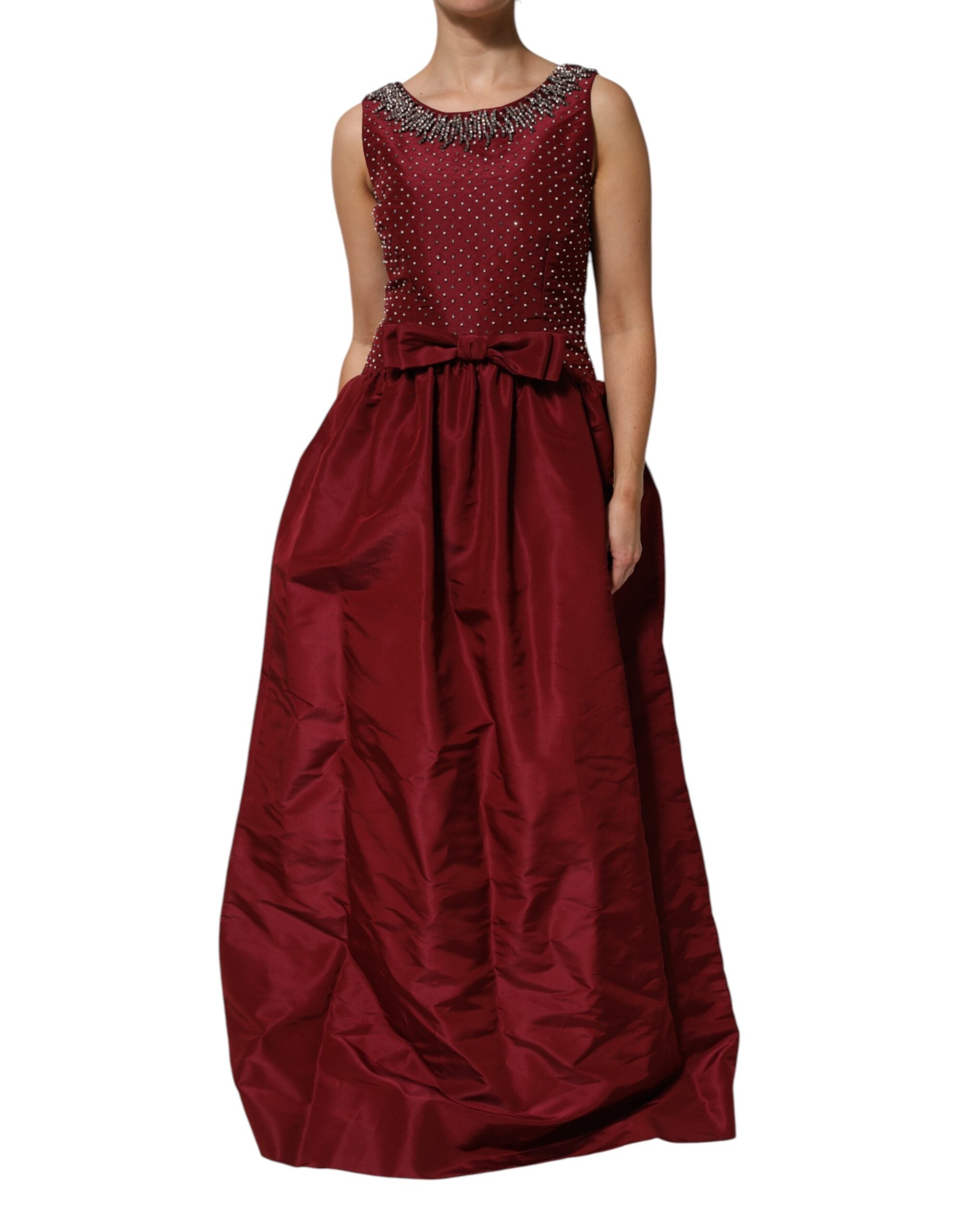 Robe Dolce & Gabbana beaded bordeaux