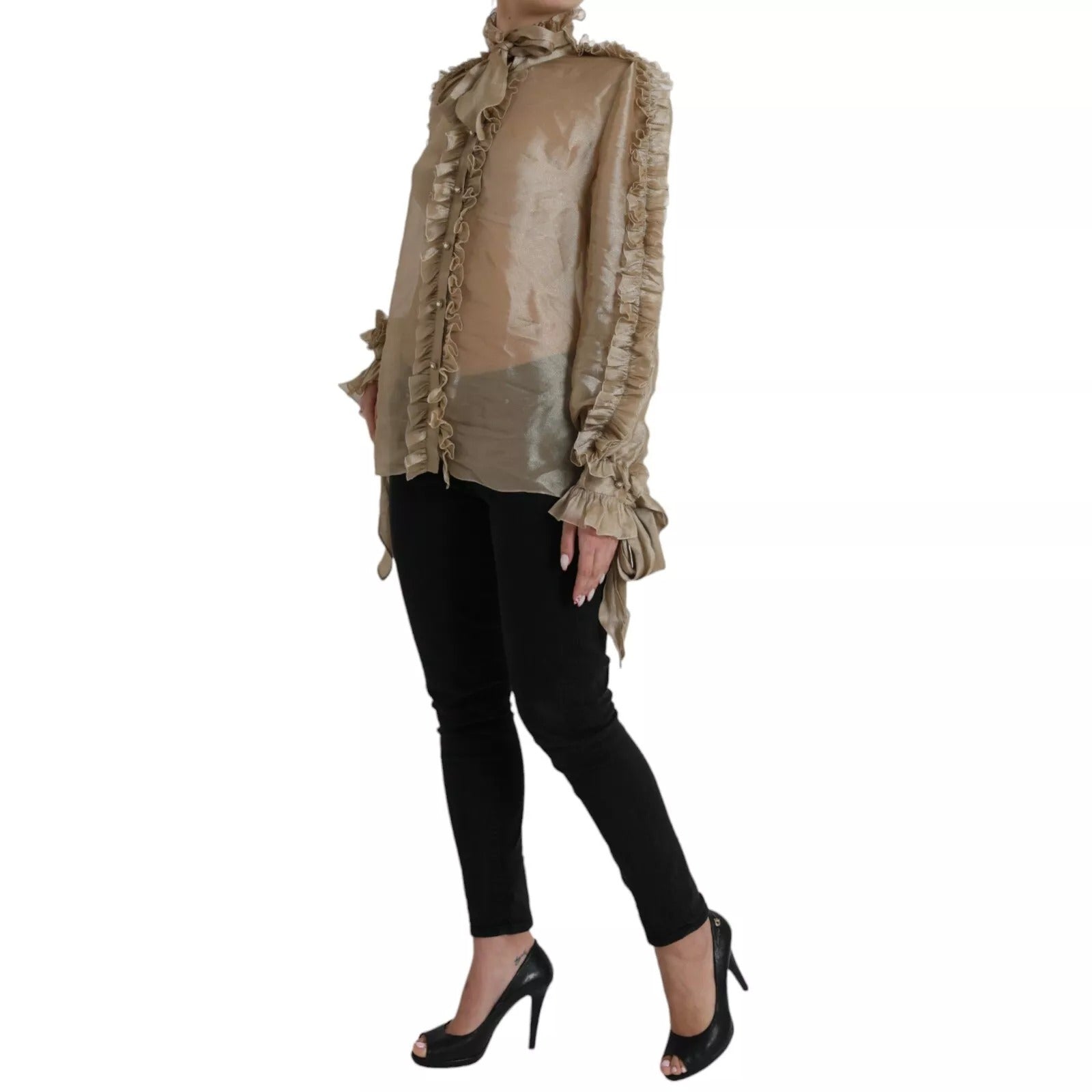 Blouse Dolce & Gabbana Ascot dorée