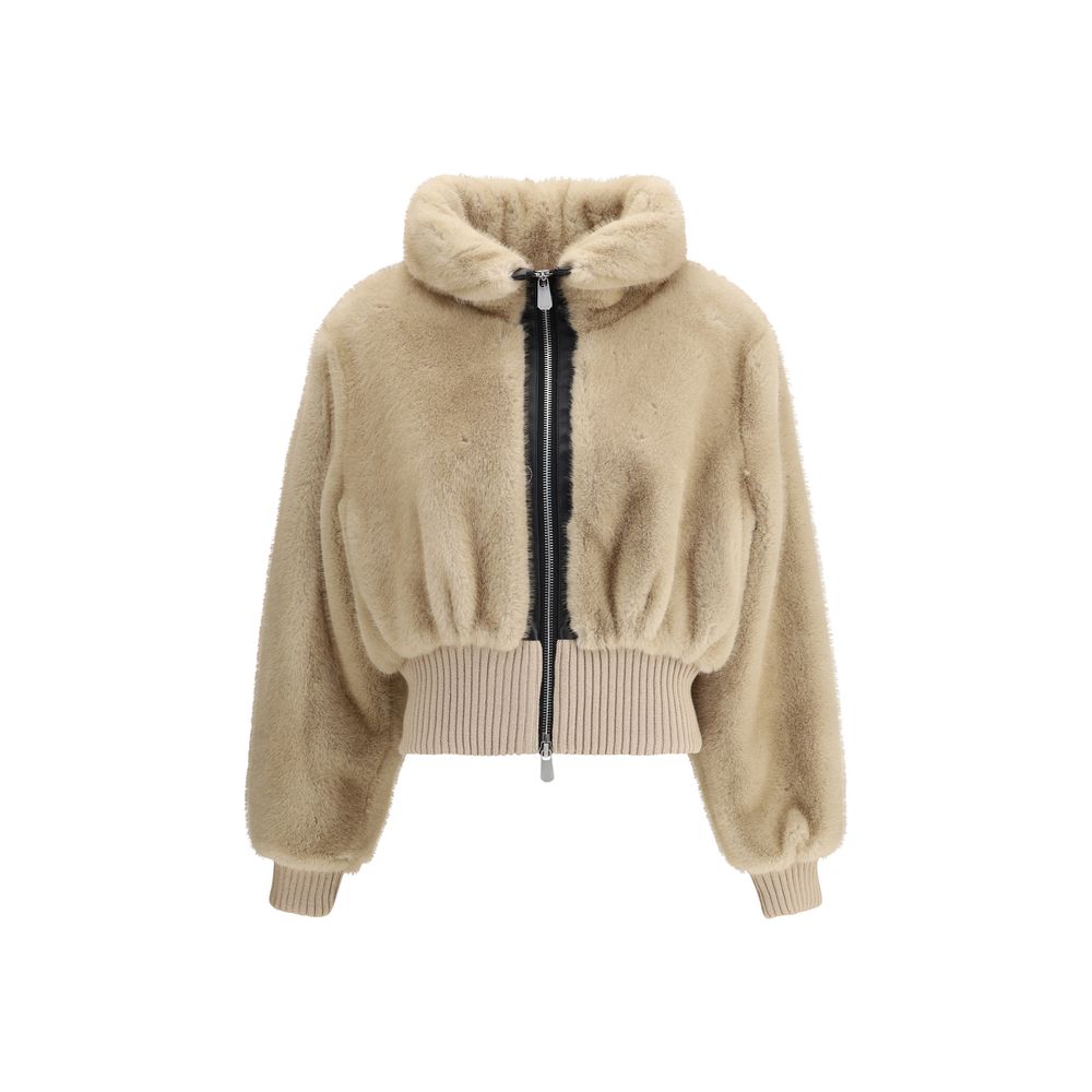 Veste en fausse fourrure Pinko rose