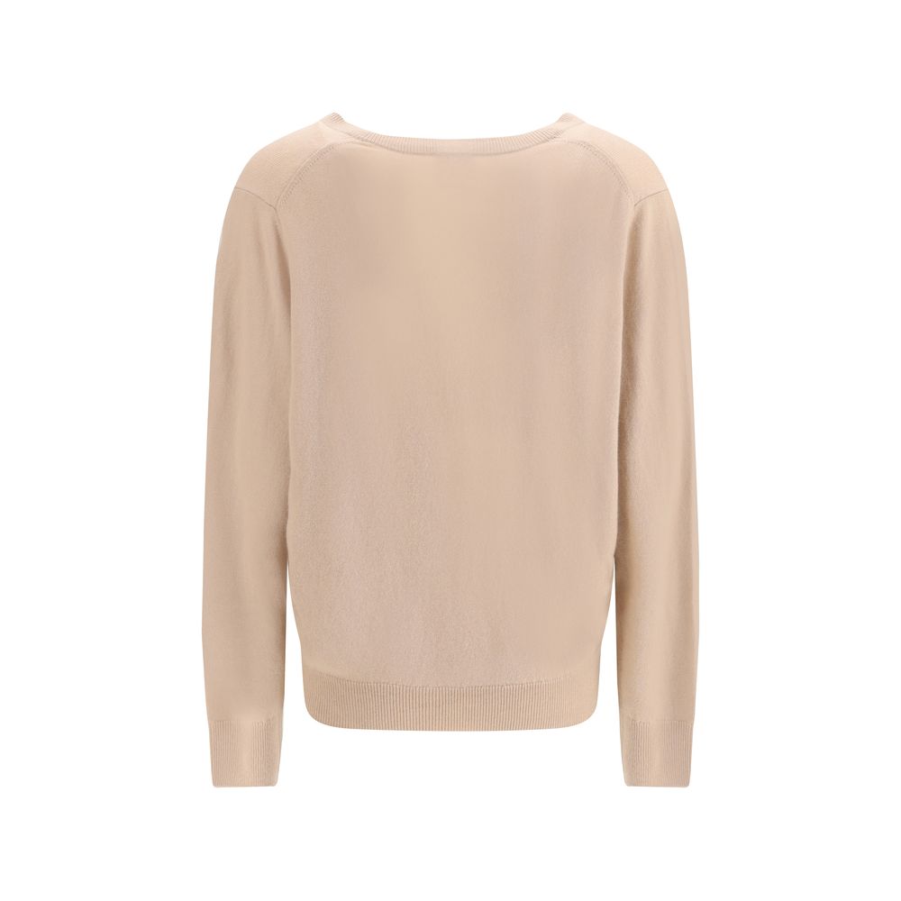 Pull Allude V-neck gris
