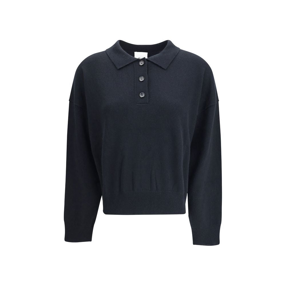 Pull polo Allude en laine beige