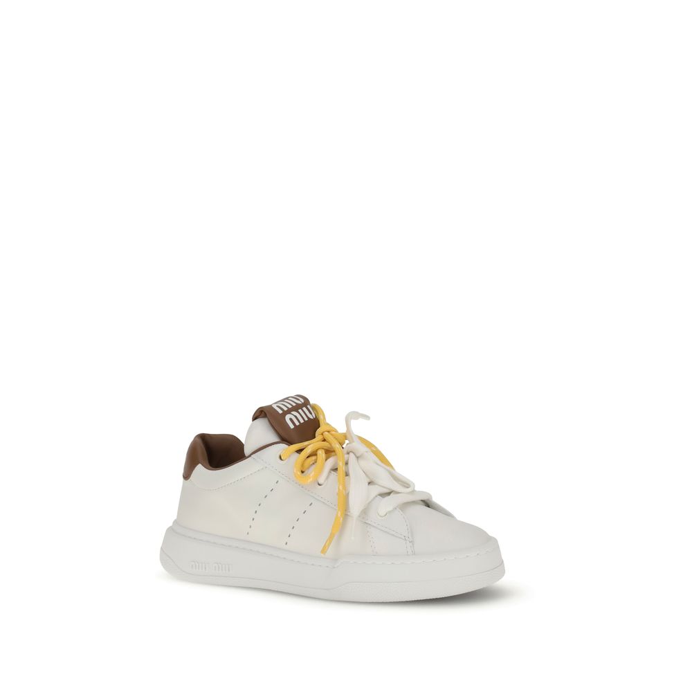 Baskets Miu Miu Double-Lace blanches