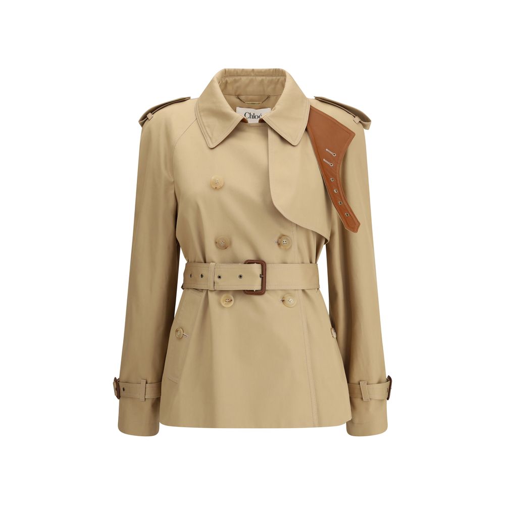 Trench Chloé en gabardine beige