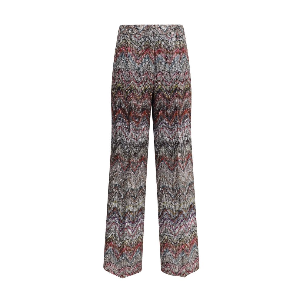 Pantalon Missoni Zigzag Sequins multicolore