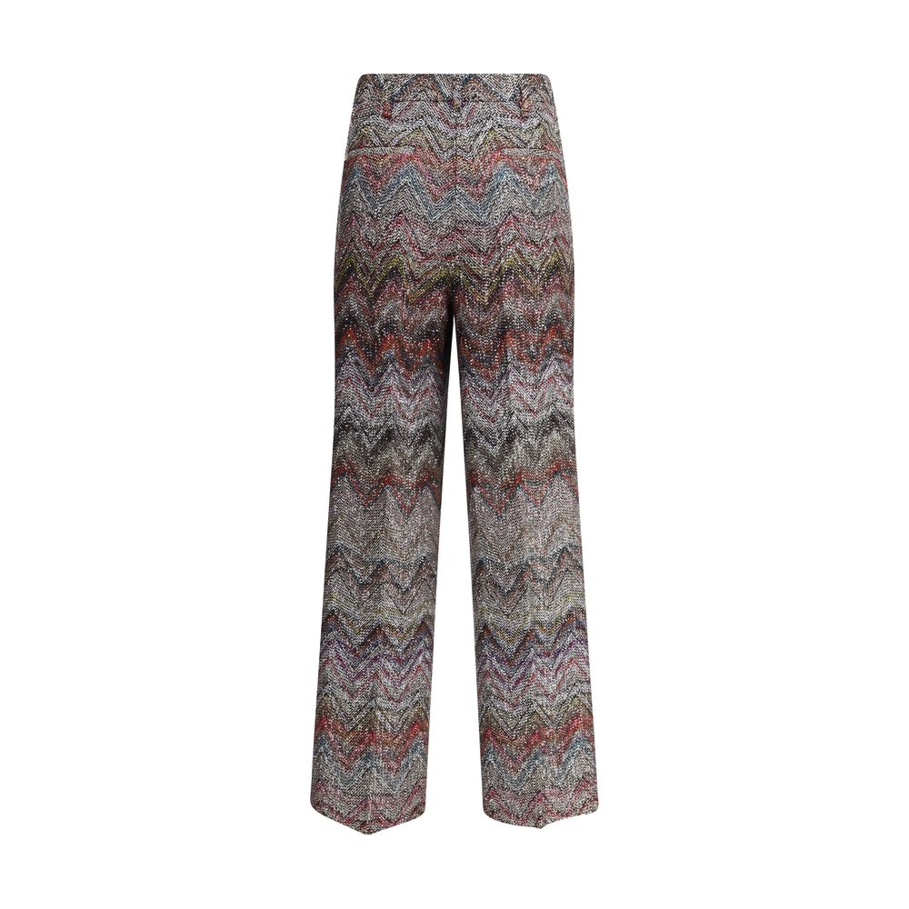Pantalon Missoni Zigzag Sequins multicolore