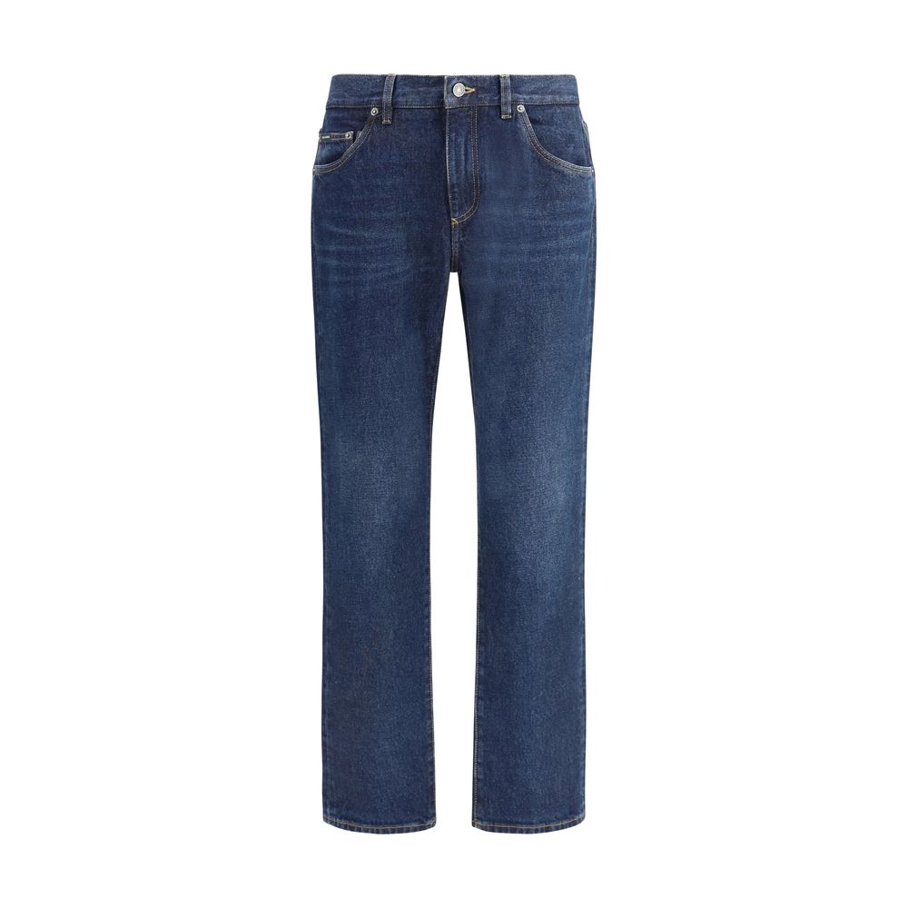 Jean Dolce & Gabbana droit bleu