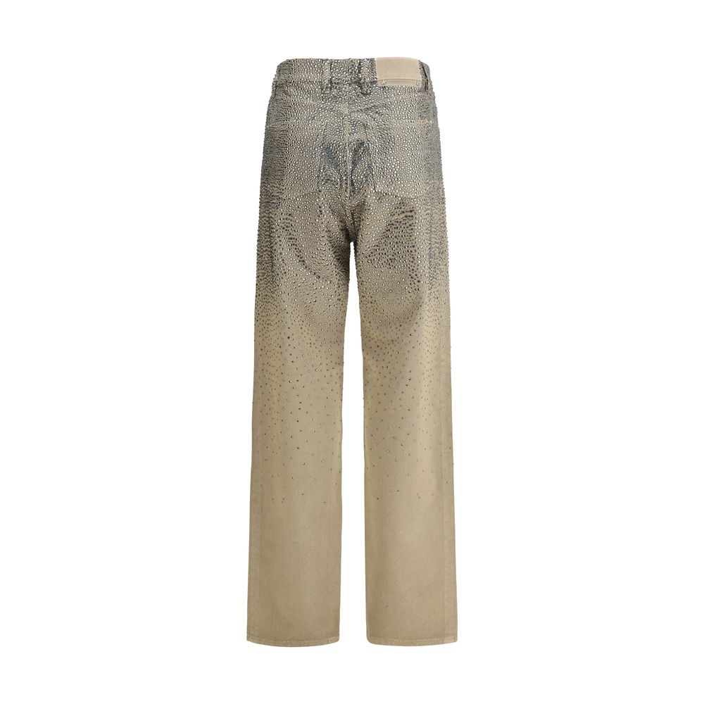 Jeans Golden Goose Crystal straight noirs