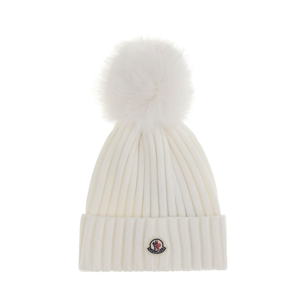 Bonnet Moncler Pompon blanc