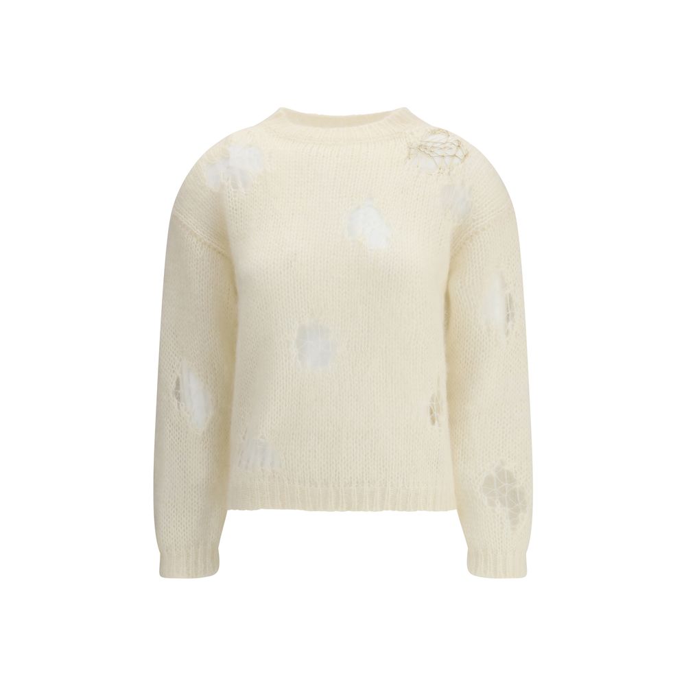 Pull Fabiana Filippi déchiré doré