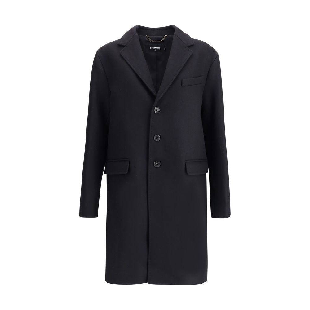 Manteau Dsquared² mi-long noir