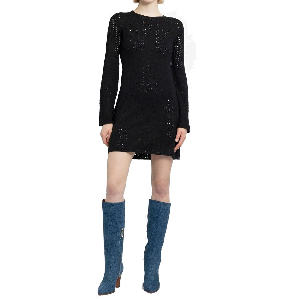 Robe Chloé en maille noire
