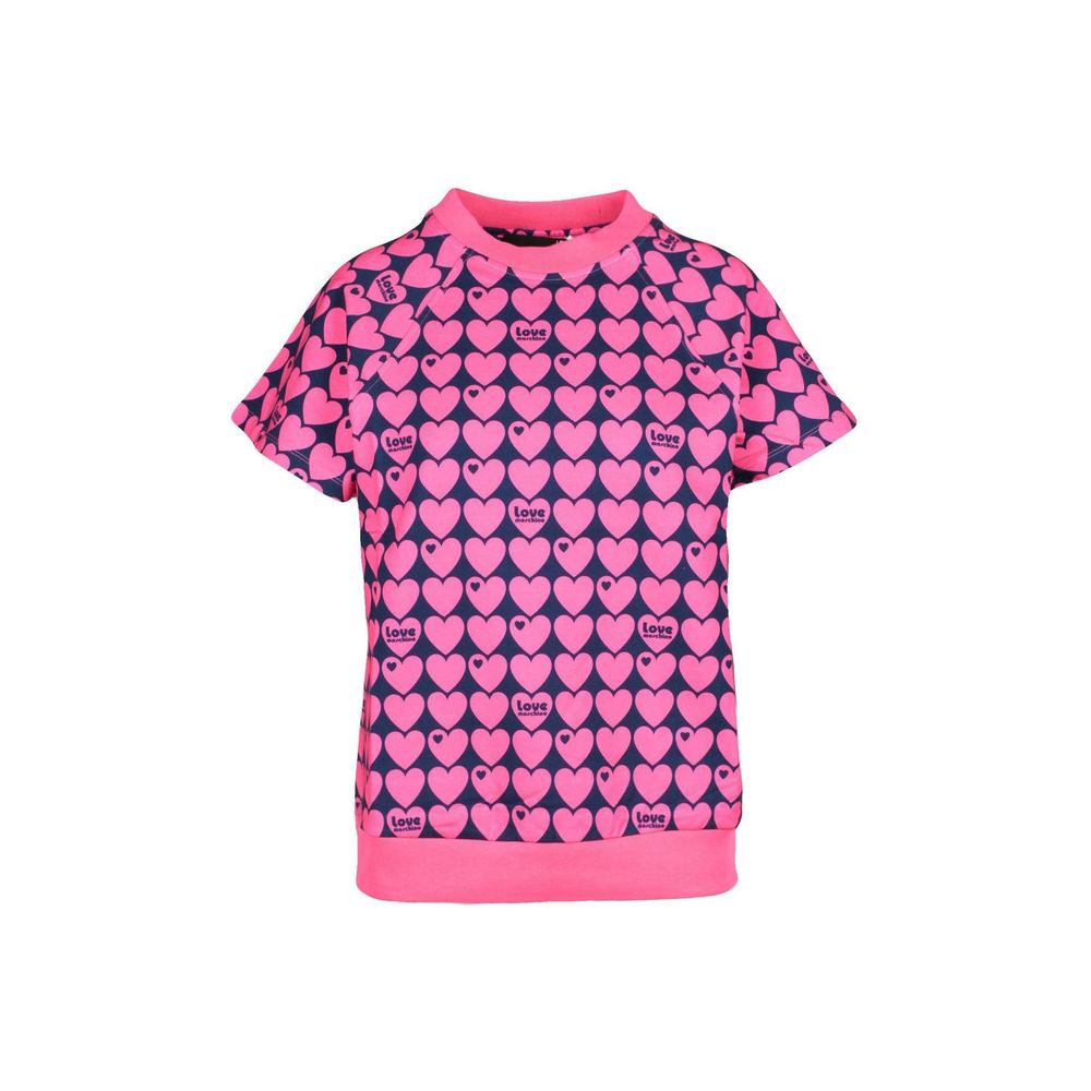 T-shirt Love Moschino à cœurs roses
