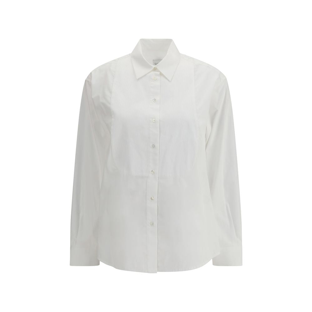 Chemise Sara Roka rayée bleue